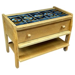Guillerme et Chambron, Mobiletto Occasionale in Oak, 1960/1970 ca.