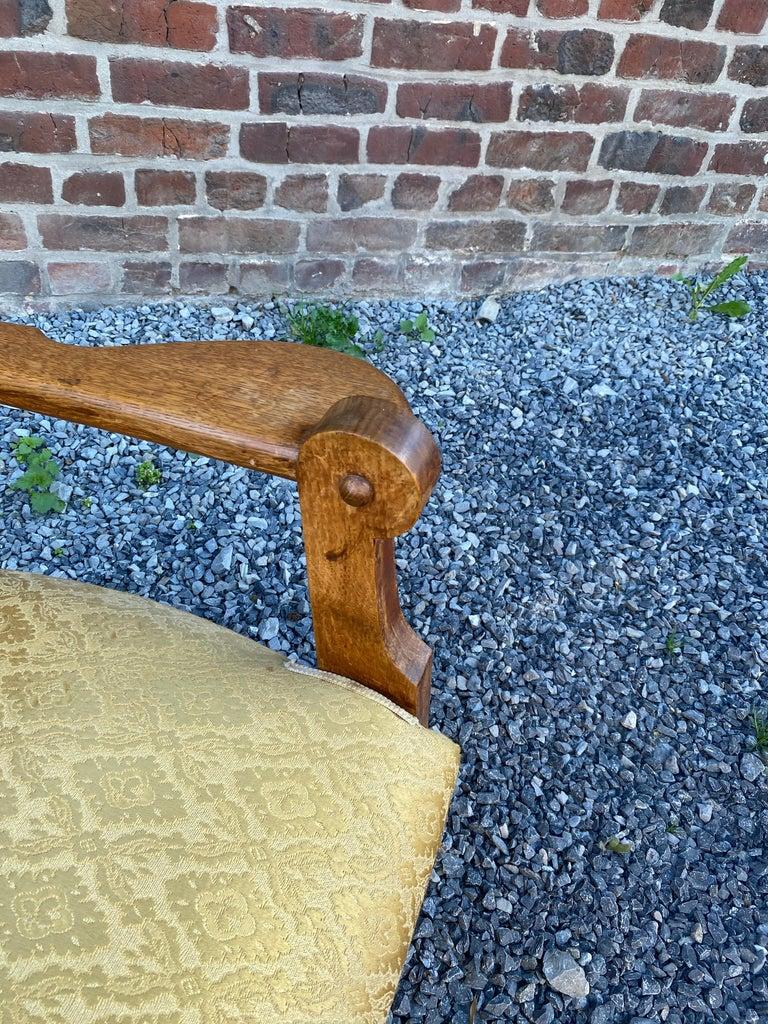 Guillerme et Chambron, Paire de fauteuils en Oak, Edition Votre Maison, circa 1950 en vente 5