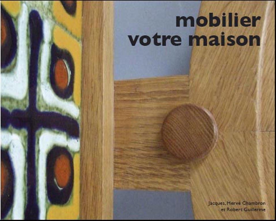 Guillerme et Chambron Coppia di tavolini in rovere e ceramica, Votre Maison 1970 in vendita 7