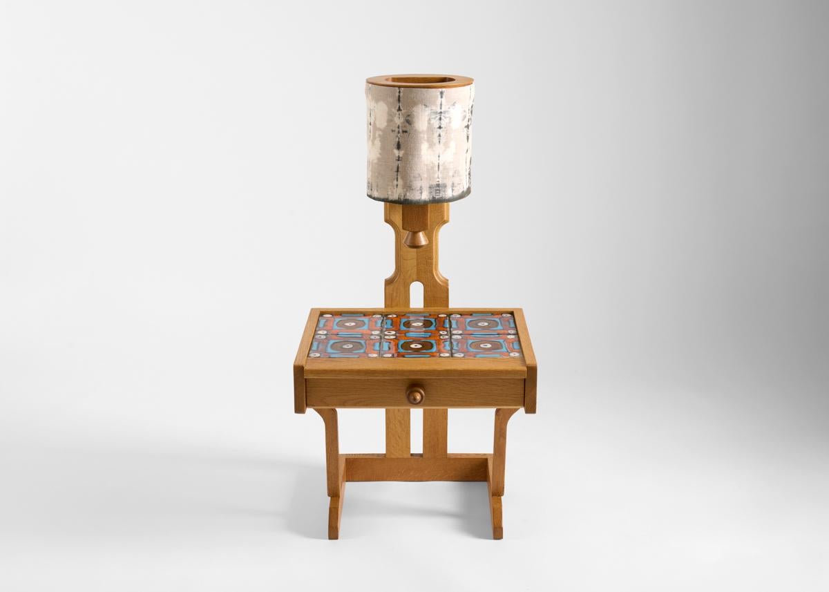 Guillerme et Chambron, paire de tables d'appoint avec lampes, France, milieu du siècle dernier en vente 4