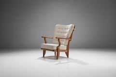Guillerme et Chambron "Petit Repos" Lounge Chair, France, 1950s