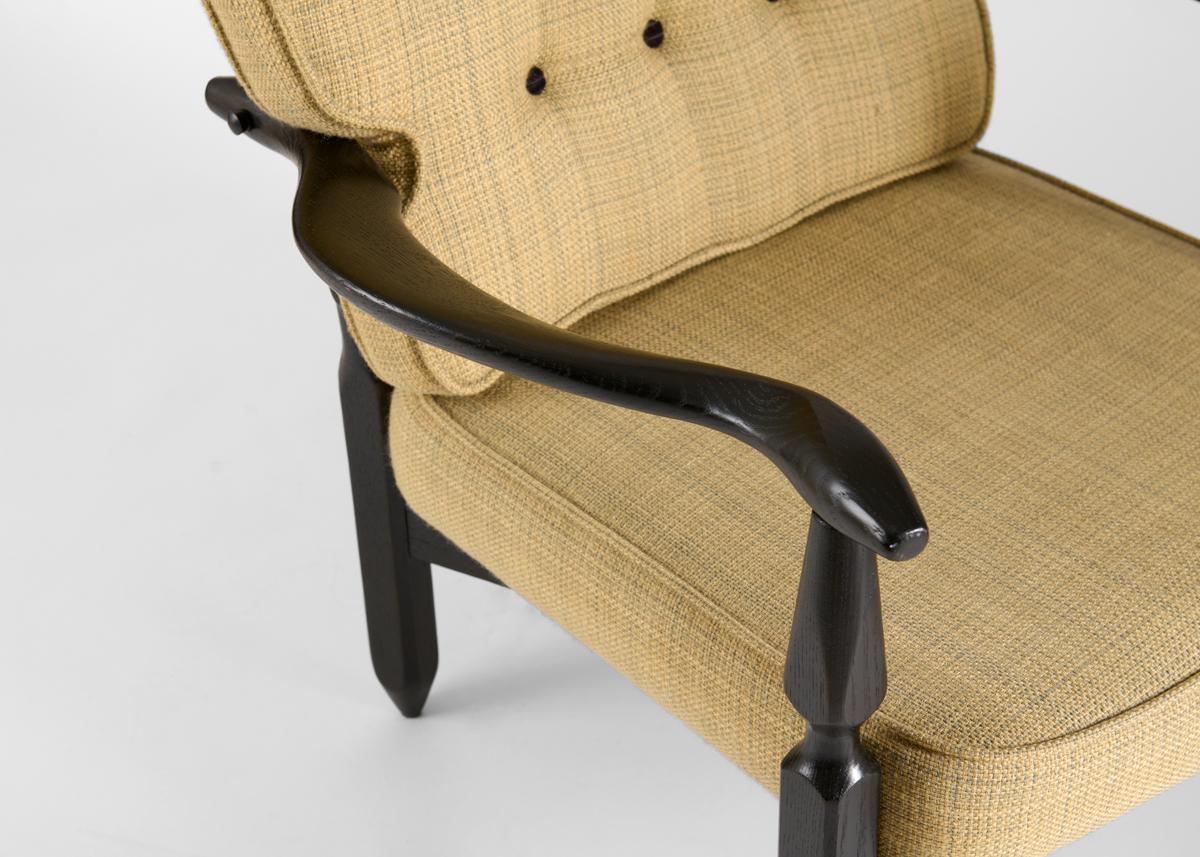 French Guillerme et Chambron, Pétronille, Armchair, France, Mid-20th Century For Sale