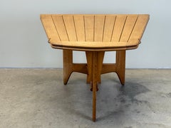 Guillerme et Chambron 'Portefeuille' Flip Top table with Six Chairs