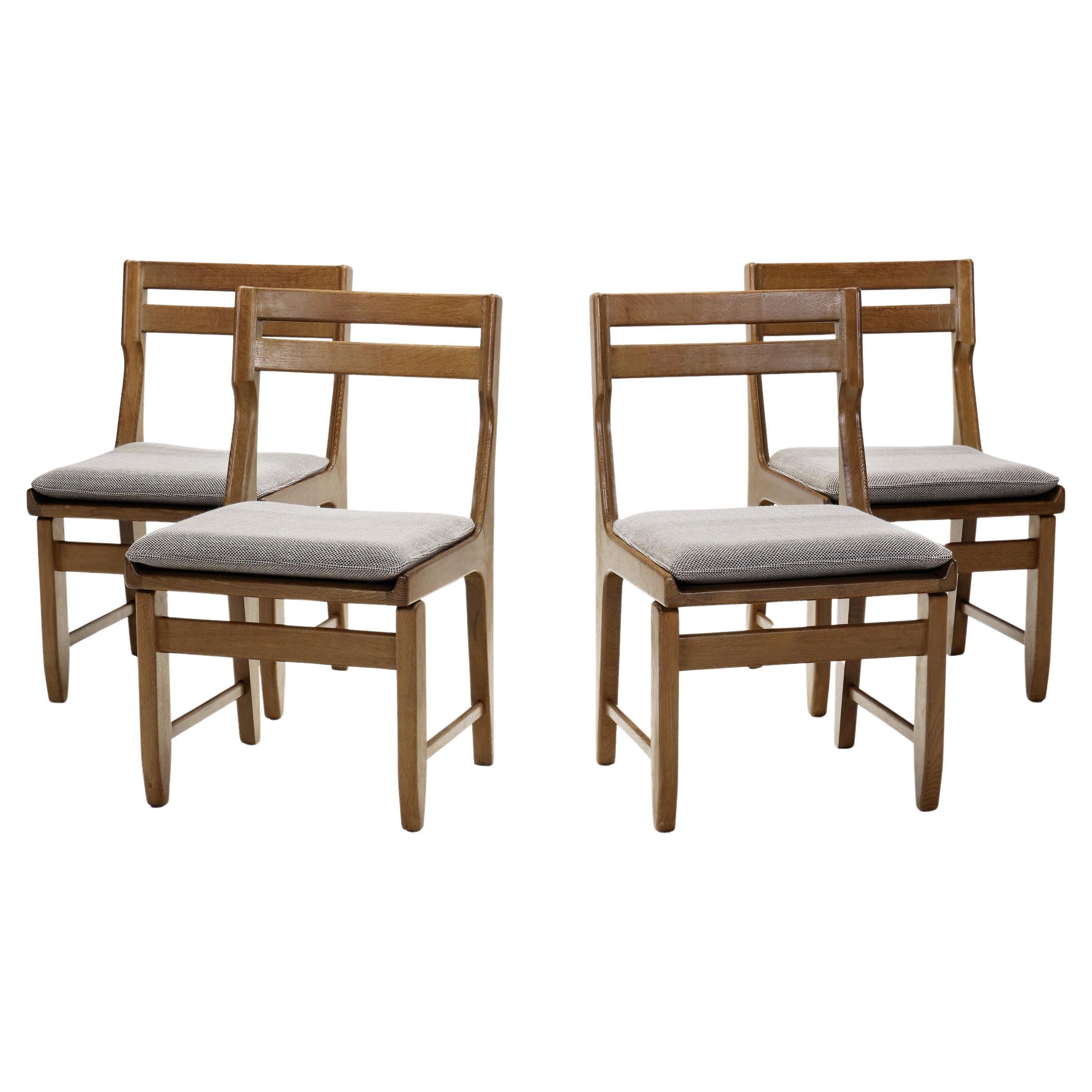Guillerme et Chambron "Raphaël" Dining Chairs for Votre Maison, France 1960s