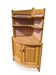 Guillerme et Chambron, Rare corner cabinet , Edition Votre Maison, circa 1950