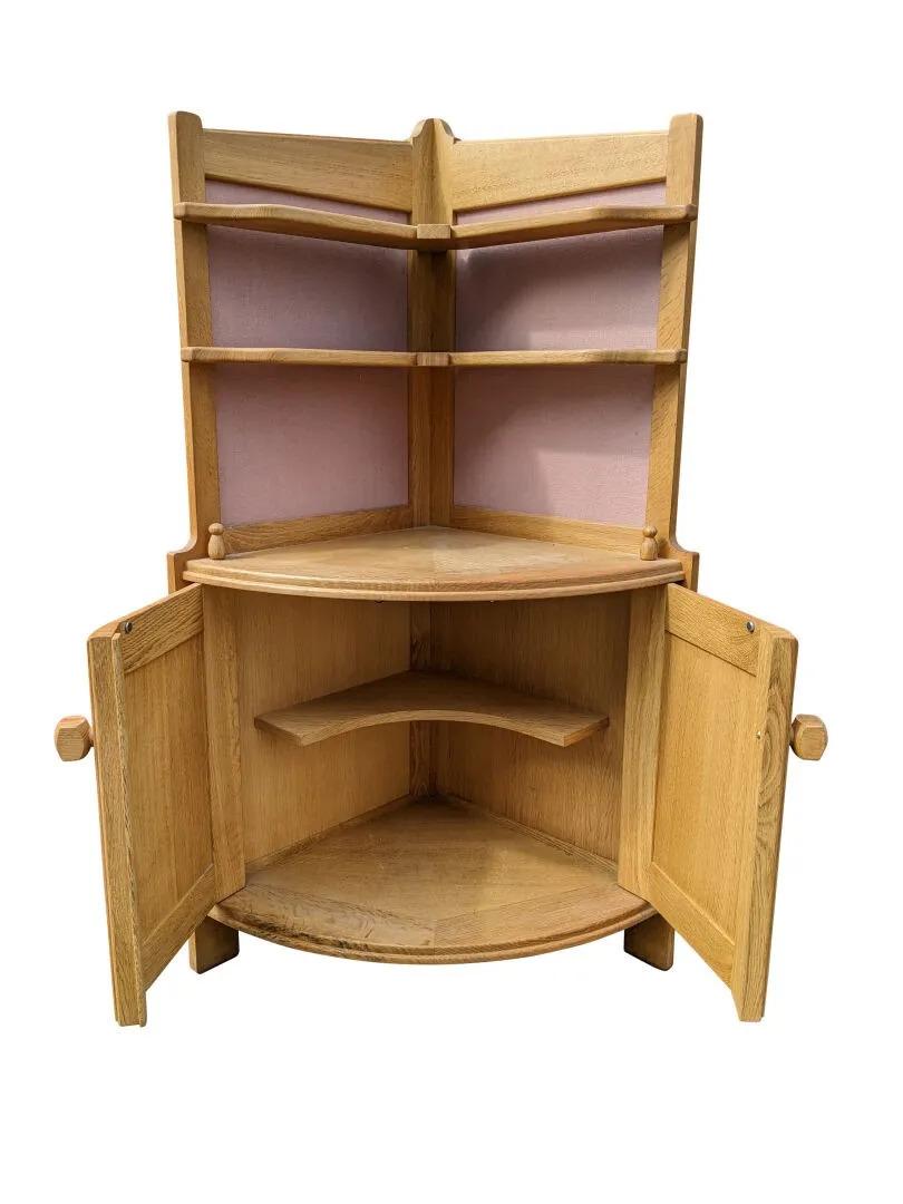 Mid-Century moderno Guillerme et Chambron, Raro mobile ad angolo , Edition Votre Maison, circa 1950 in vendita