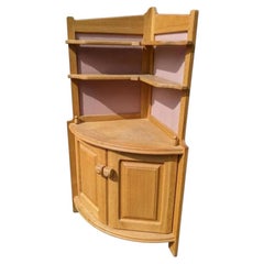 Guillerme et Chambron, Rare corner cabinet , Edition Votre Maison, circa 1960