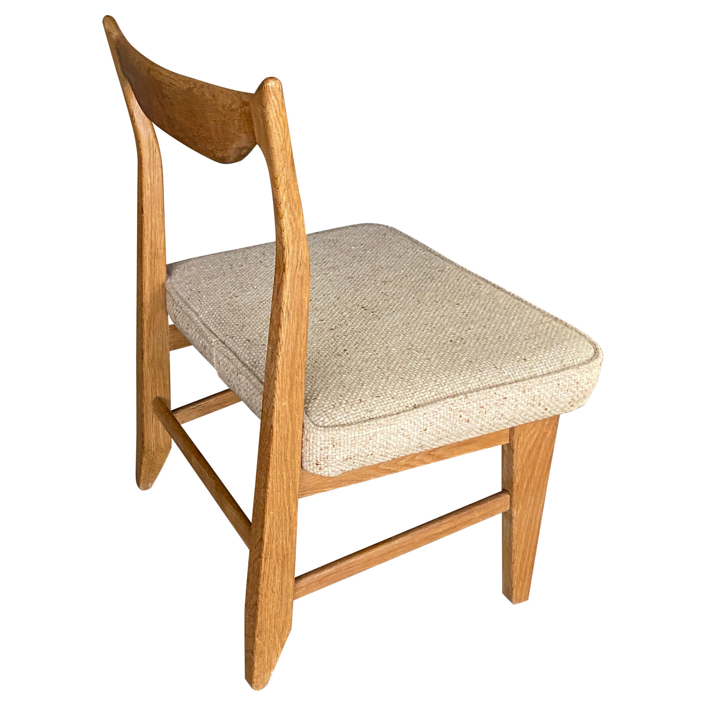 Guillerme et Chambron, Rare Low Chair "MARIE CLAIRE" Votre Maison Edition, 1970 For Sale