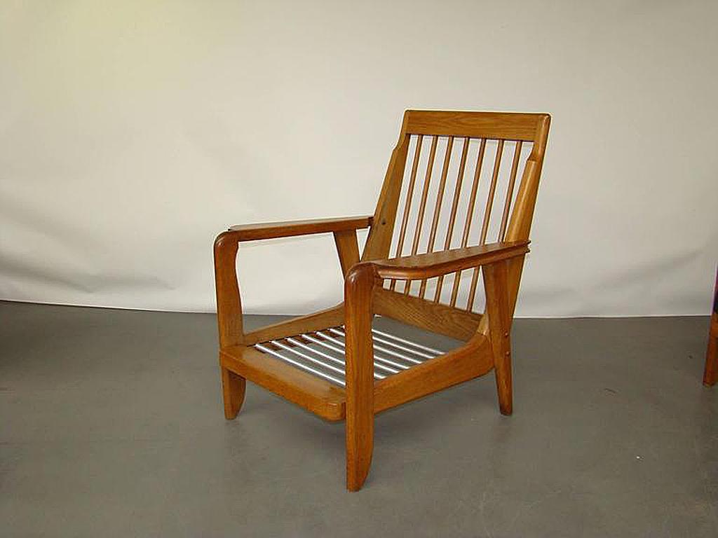 Guillerme et Chambron, raro Sillón de roble 