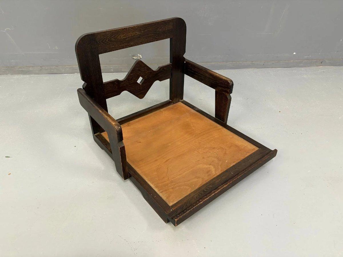 Guillerme Et Chambron, Sillón de Roble Raro, Edición Votre Maison, Circa 1970 Moderno en venta