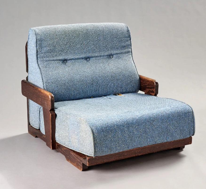 Guillerme Et Chambron, Sillón de Roble Raro, Edición Votre Maison, Circa 1970 en Bueno estado para la venta en Saint-Ouen, FR