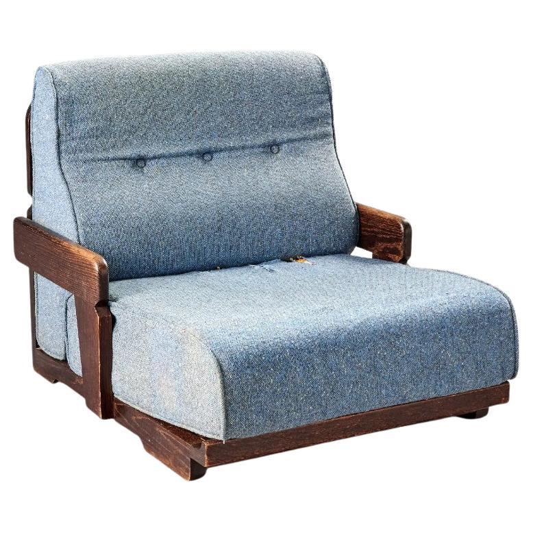Guillerme Et Chambron, Sillón de Roble Raro, Edición Votre Maison, Circa 1970 en venta