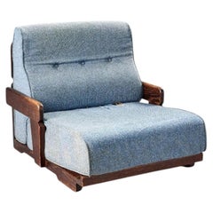 Guillerme Et Chambron, Rare Oak Armchair, Edition Votre Maison, Circa 1970