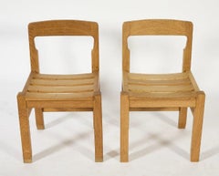 Guillerme et Chambron, seltenes Paar Stühle, Edition Votre Maison, um 1970/1980