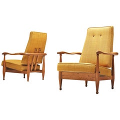 Guillerme et Chambron Rare Set of Air France Armchairs