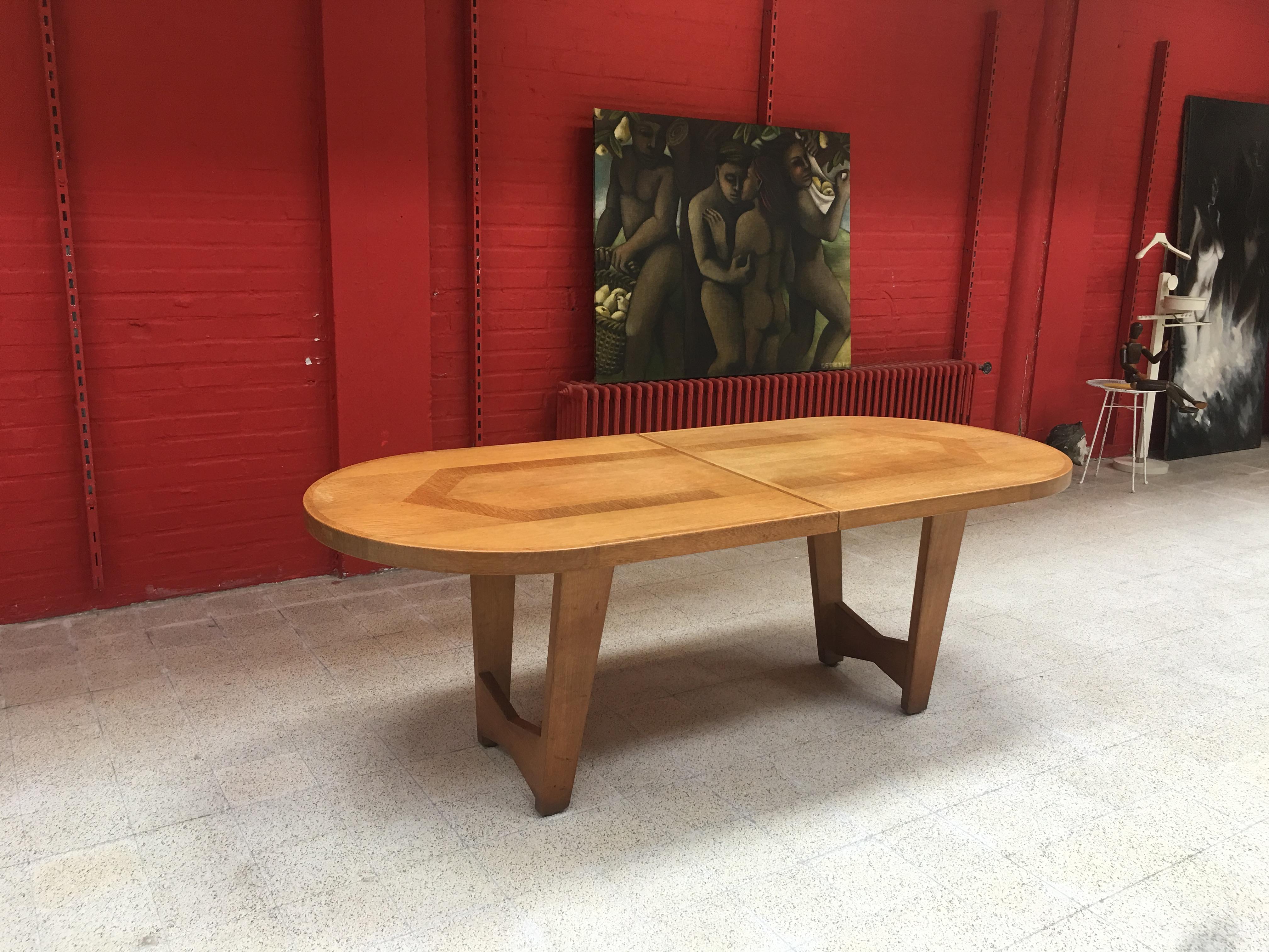 Mid-20th Century Guillerme et Chambron, Rare Table Model 