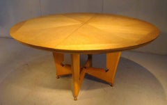 Guillerme et Chambron, Rare Table Model "Victorine" in Oak, circa 1960