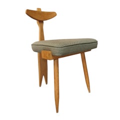 Guillerme et Chambron, rara sedia a cavalletto, circa Edition Votre Maison, circa 1970