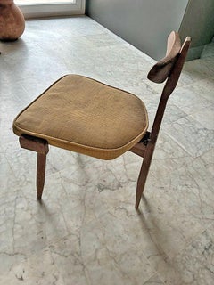 Guillerme et Chambron, rare chaise tripode circa Edition Votre Maison, circa 1970