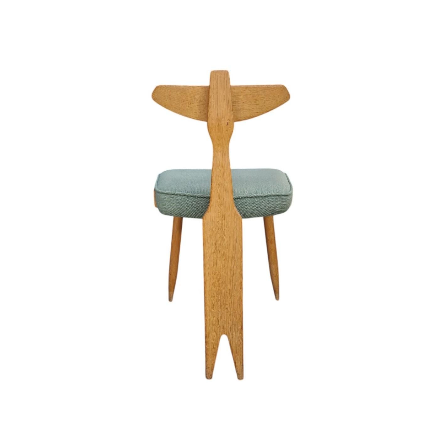 Guillerme et Chambron, rara silla trípode Edition Votre Maison, hacia 1970 Moderno de mediados de siglo en venta