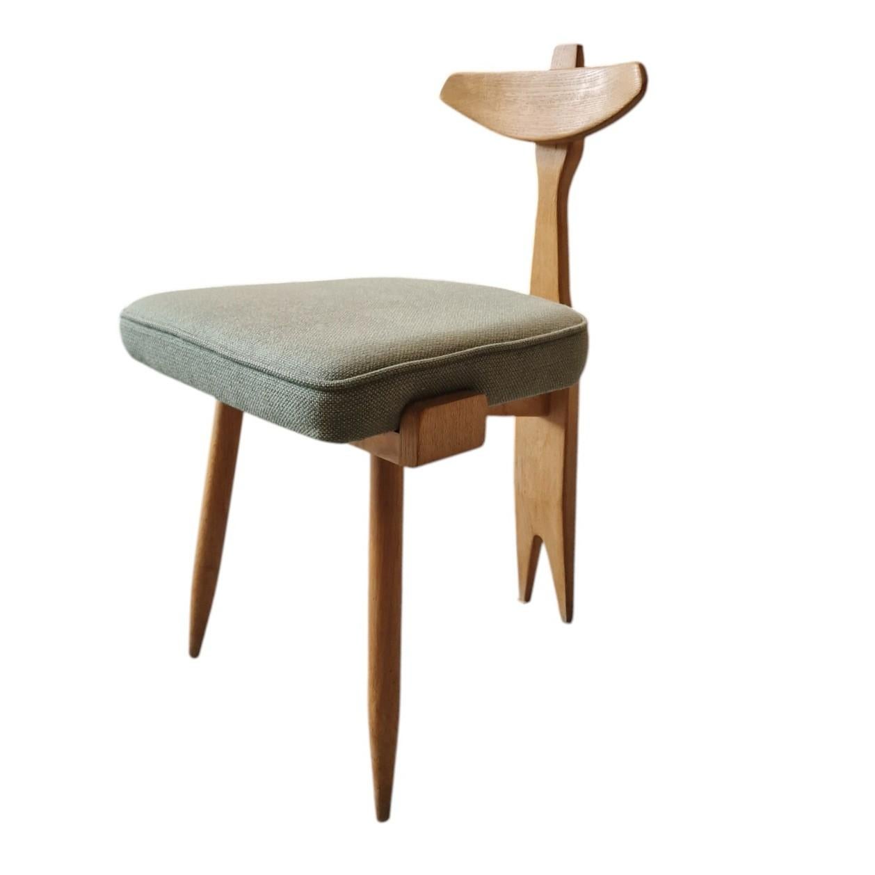 Guillerme et Chambron, rara silla trípode Edition Votre Maison, hacia 1970 en venta 1
