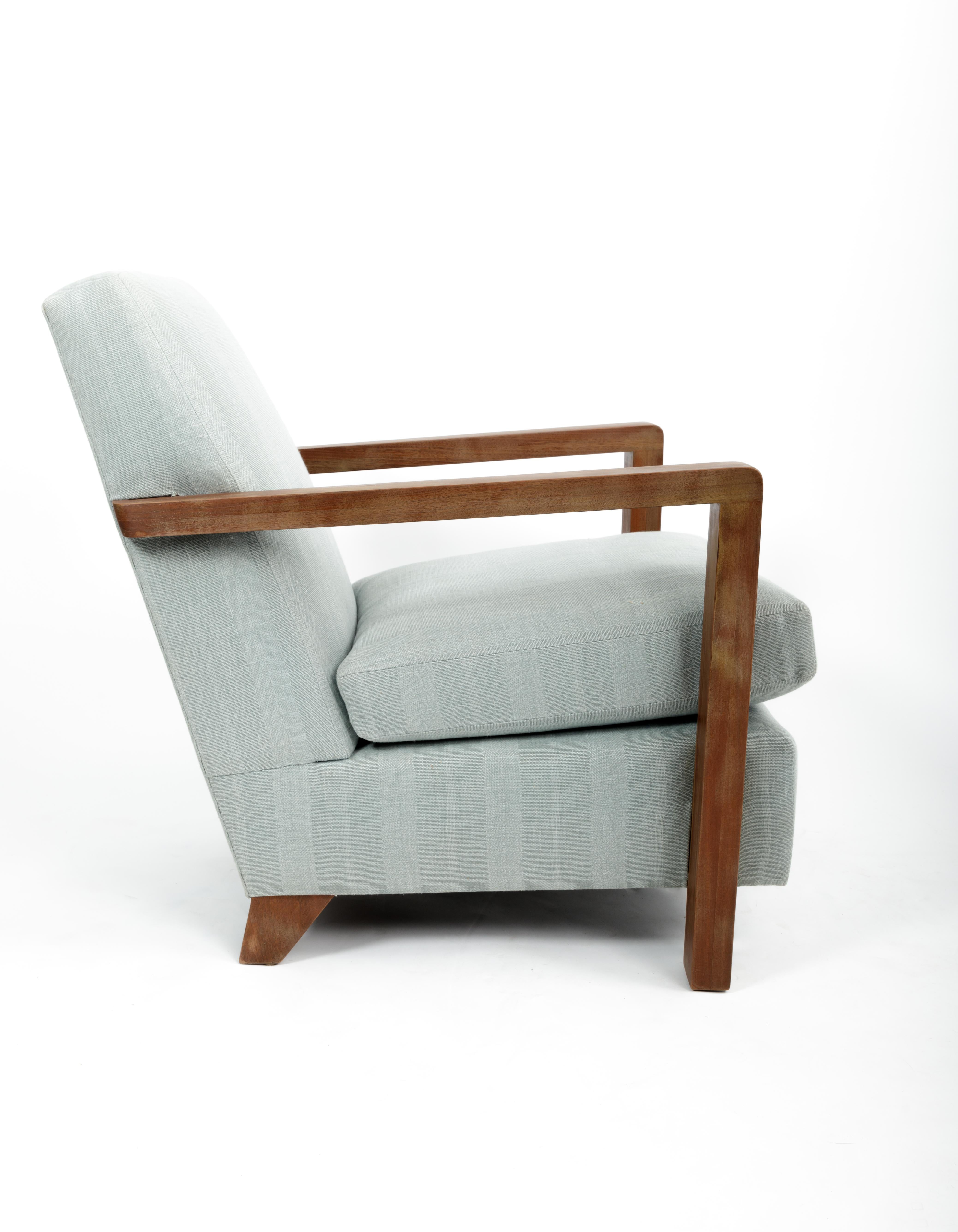 Guillerme et Chambron Reupholstered Armchair 4