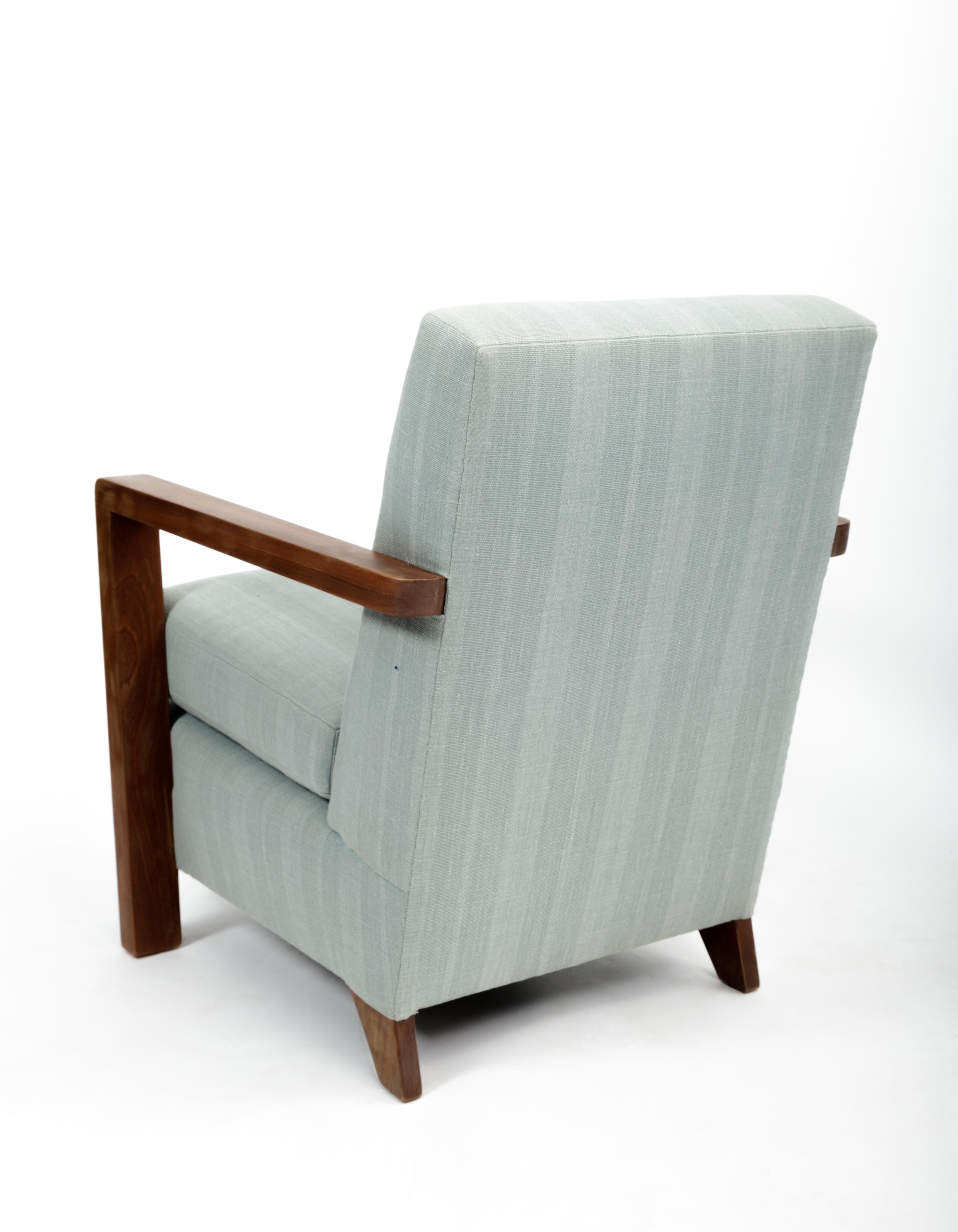 Guillerme et Chambron Reupholstered Armchair 1
