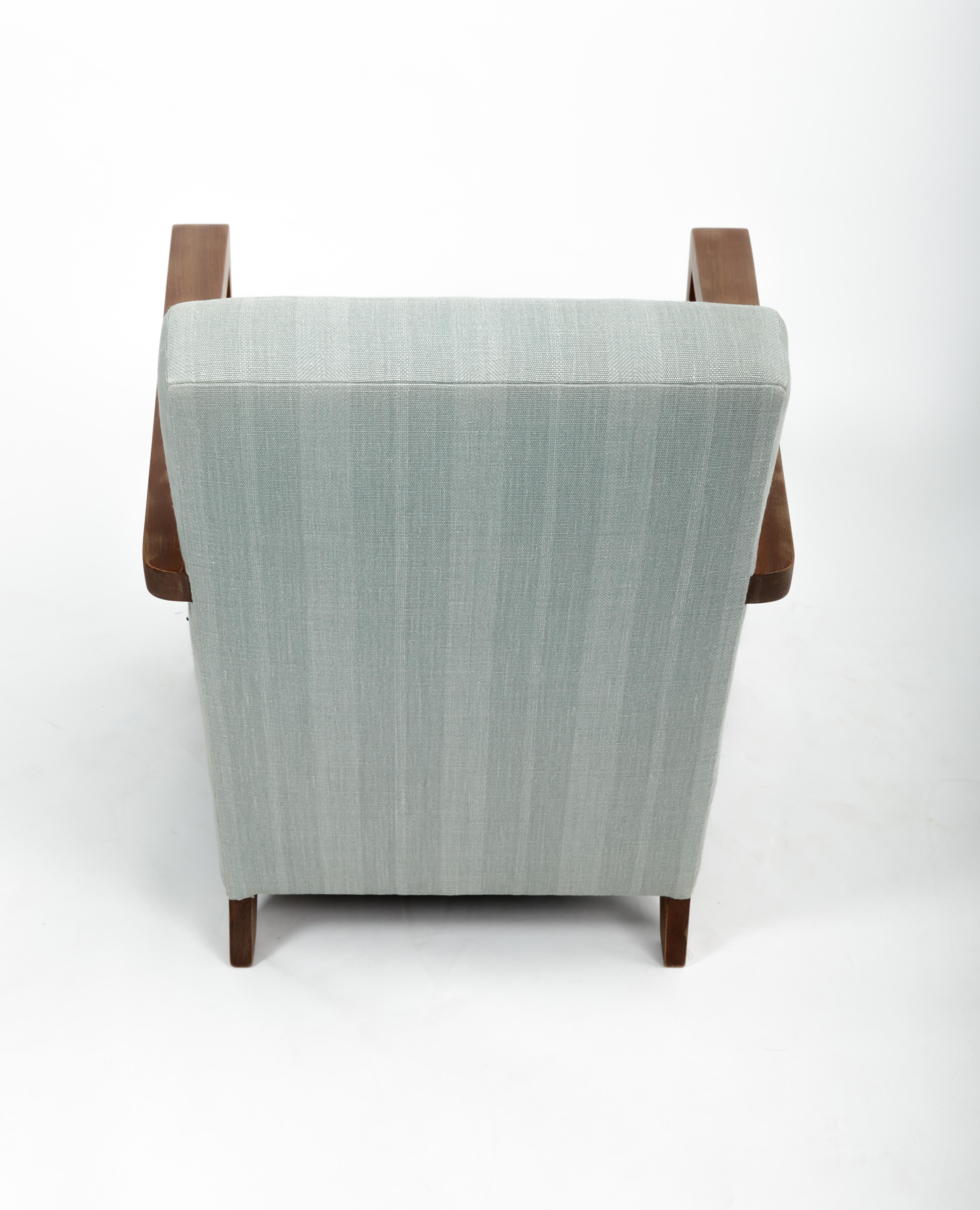 Guillerme et Chambron Reupholstered Armchair 2