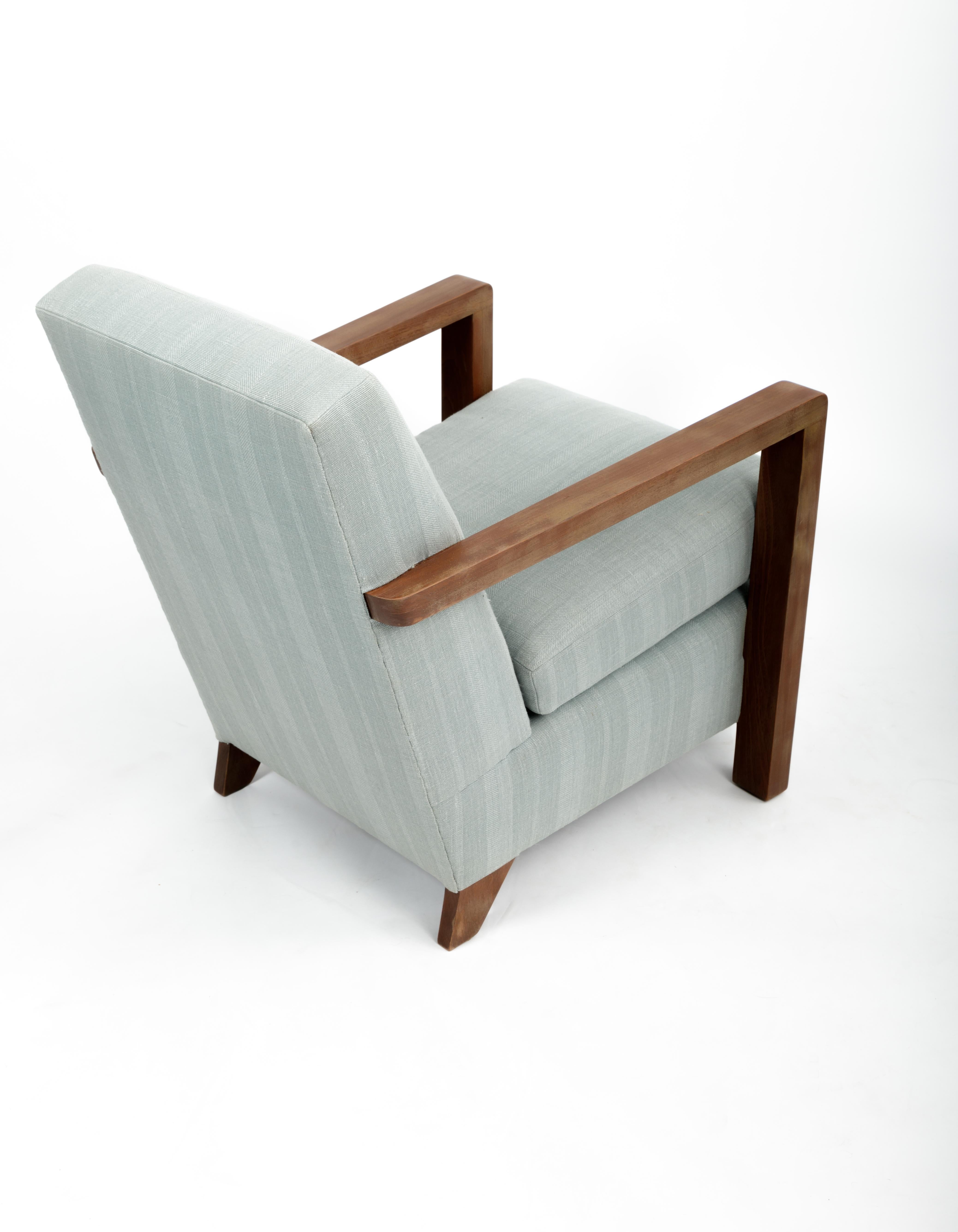 Guillerme et Chambron Reupholstered Armchair 3
