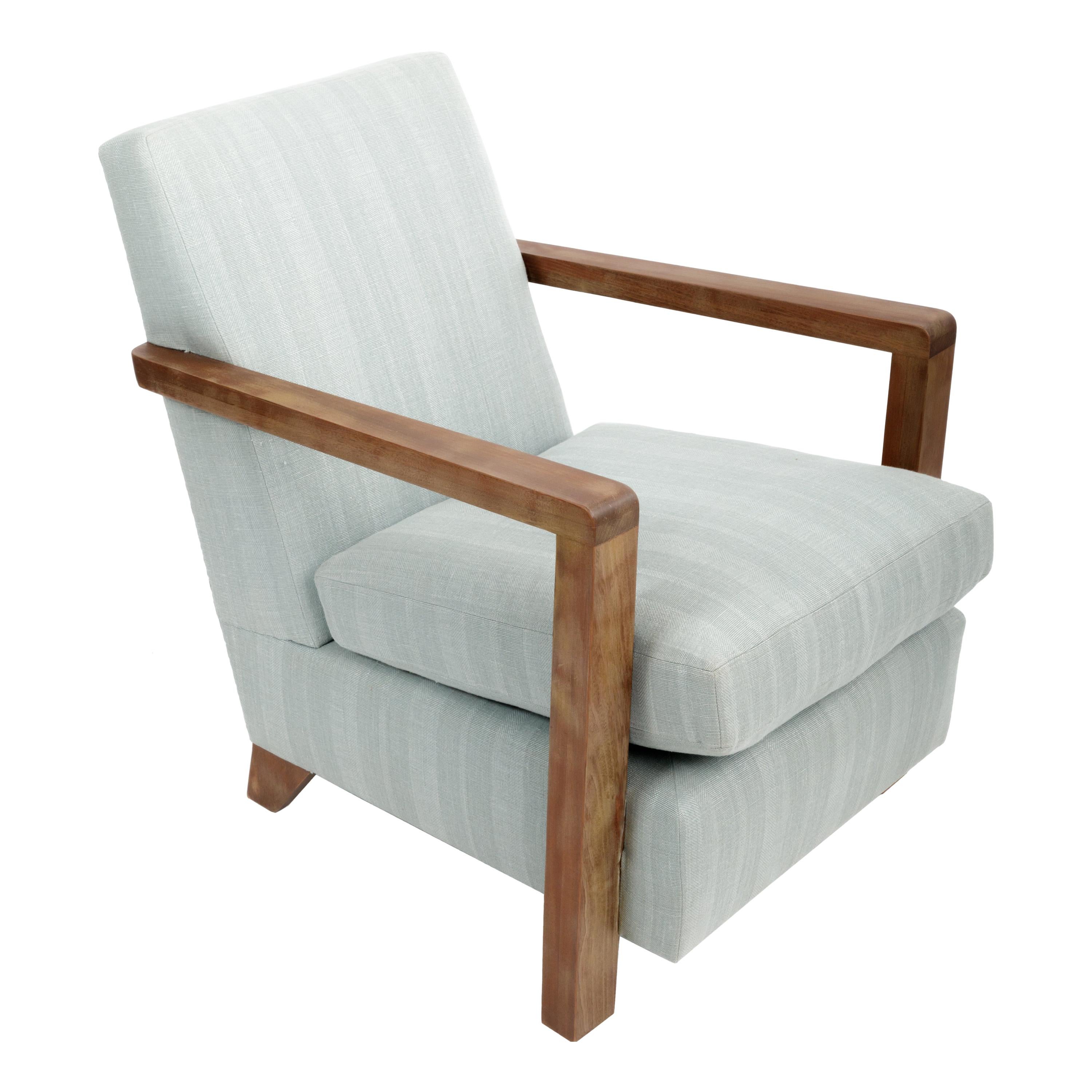 Guillerme et Chambron Reupholstered Armchair