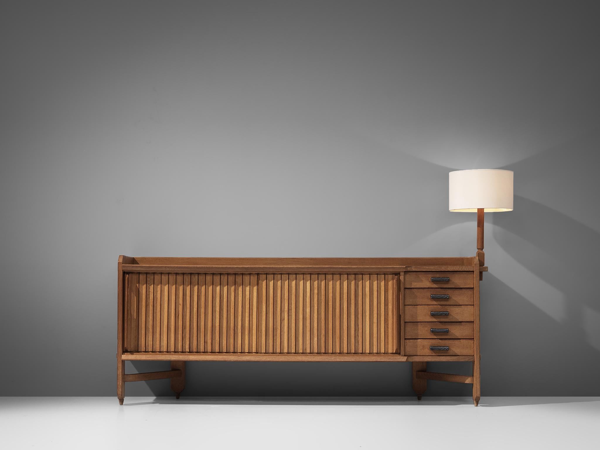 French Guillerme et Chambron 'Saint-Véran' Sideboard with Table Lamp