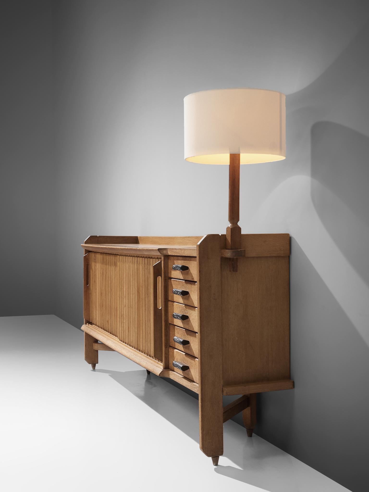 Guillerme et Chambron 'Saint-Véran' Sideboard with Table Lamp 1