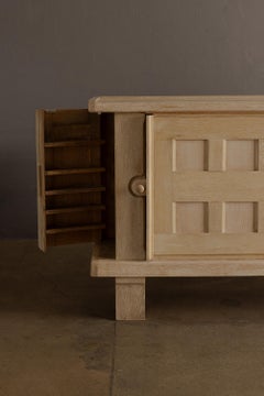 Guillerme et Chambron Sculptural Oak Sideboard for Votre Maison, France