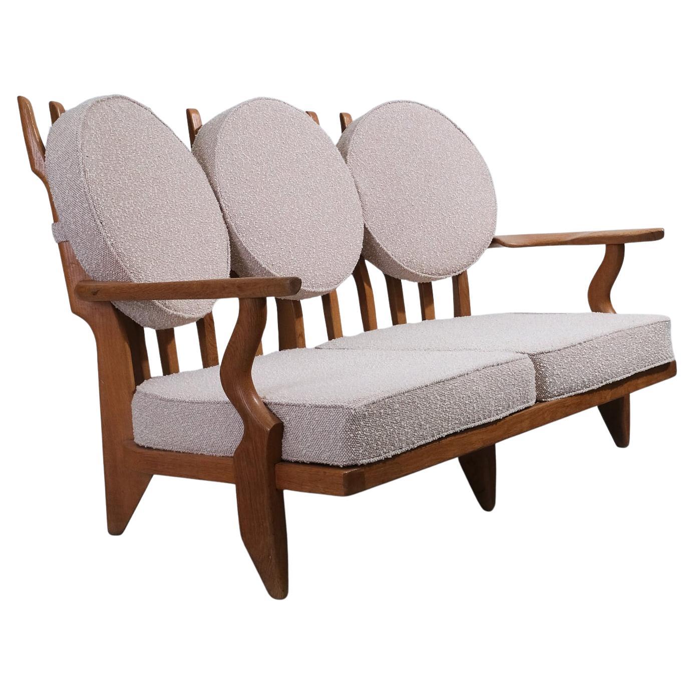 Guillerme et Chambron Sculptural Sofa upholstered in Tibor 'Brecon' fabric