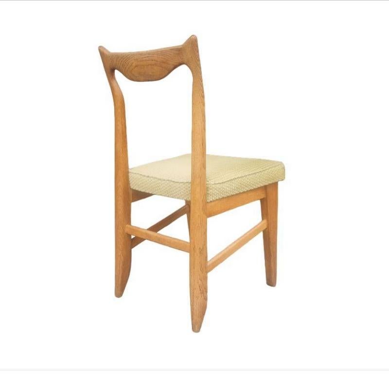 Guillerme et Chambron, 6 Stühle aus Eiche, Edition Votre Maison, um 1960 (Moderne) im Angebot