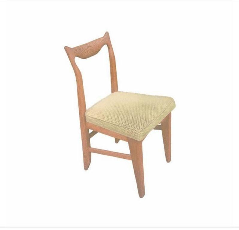 Guillerme et Chambron, 6 Stühle aus Eiche, Edition Votre Maison, um 1960 (Moderne der Mitte des Jahrhunderts) im Angebot