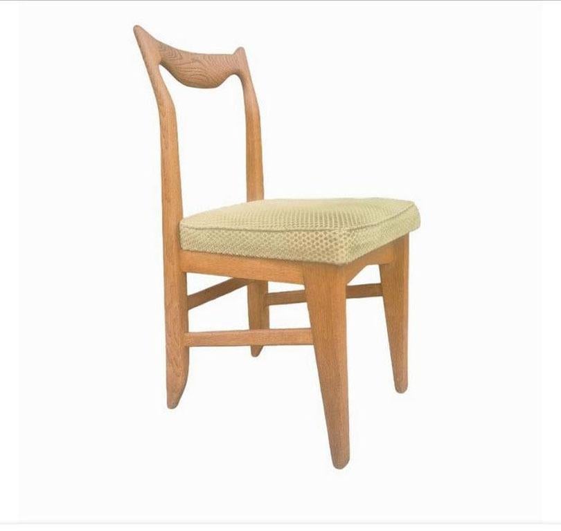 Guillerme et Chambron, 6 Stühle aus Eiche, Edition Votre Maison, um 1960 (Französisch) im Angebot