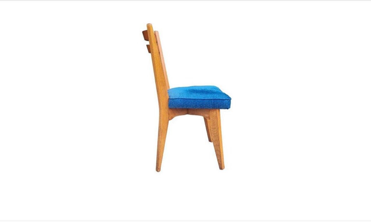 Français Guillerme et Chambron, Ensemble de 6 chaises en Oak, Edition Votre Maison, circa 1960 en vente