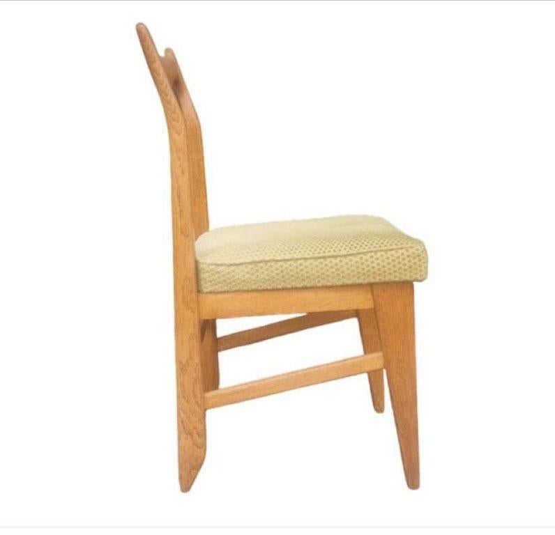 Guillerme et Chambron, 6 Stühle aus Eiche, Edition Votre Maison, um 1960 im Zustand „Gut“ im Angebot in Mouscron, WHT