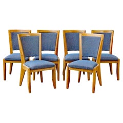 Guillerme et Chambron, Ensemble de 6 chaises en Oak, Edition Votre Maison, circa 1960