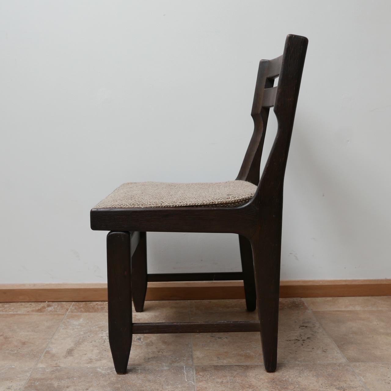 Guillerme et Chambron Set of Nine Ebonised Oak Dining Chairs '9' 6