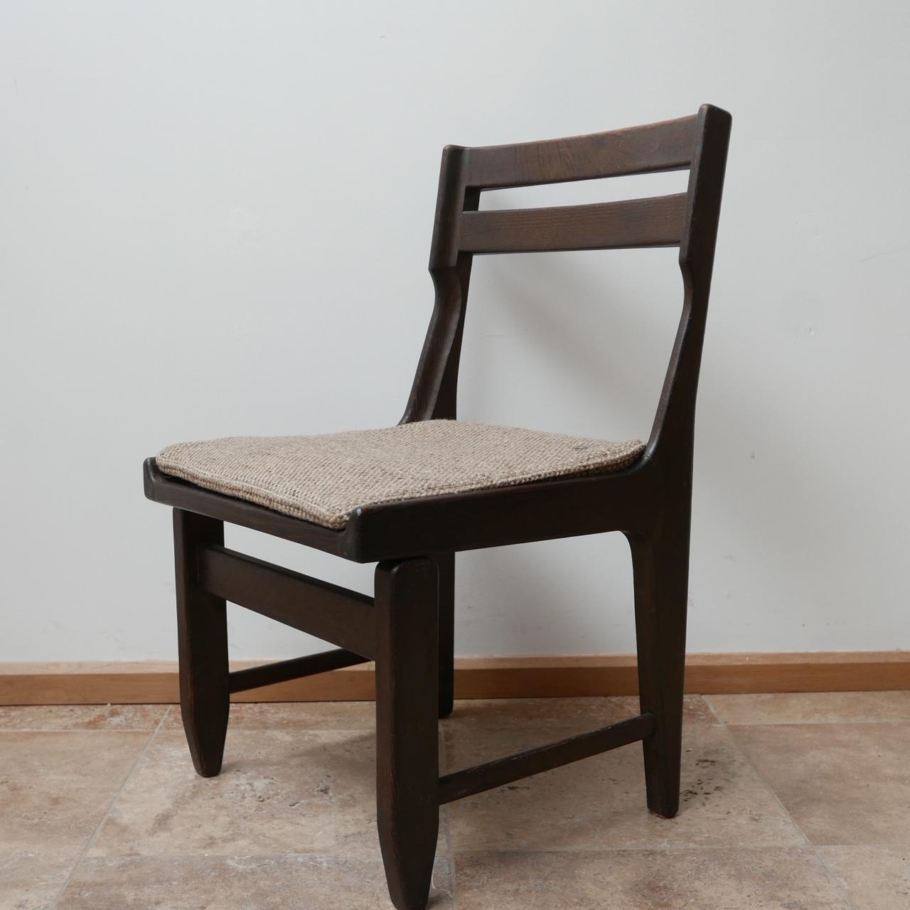 Guillerme et Chambron Set of Nine Ebonised Oak Dining Chairs '9' 7