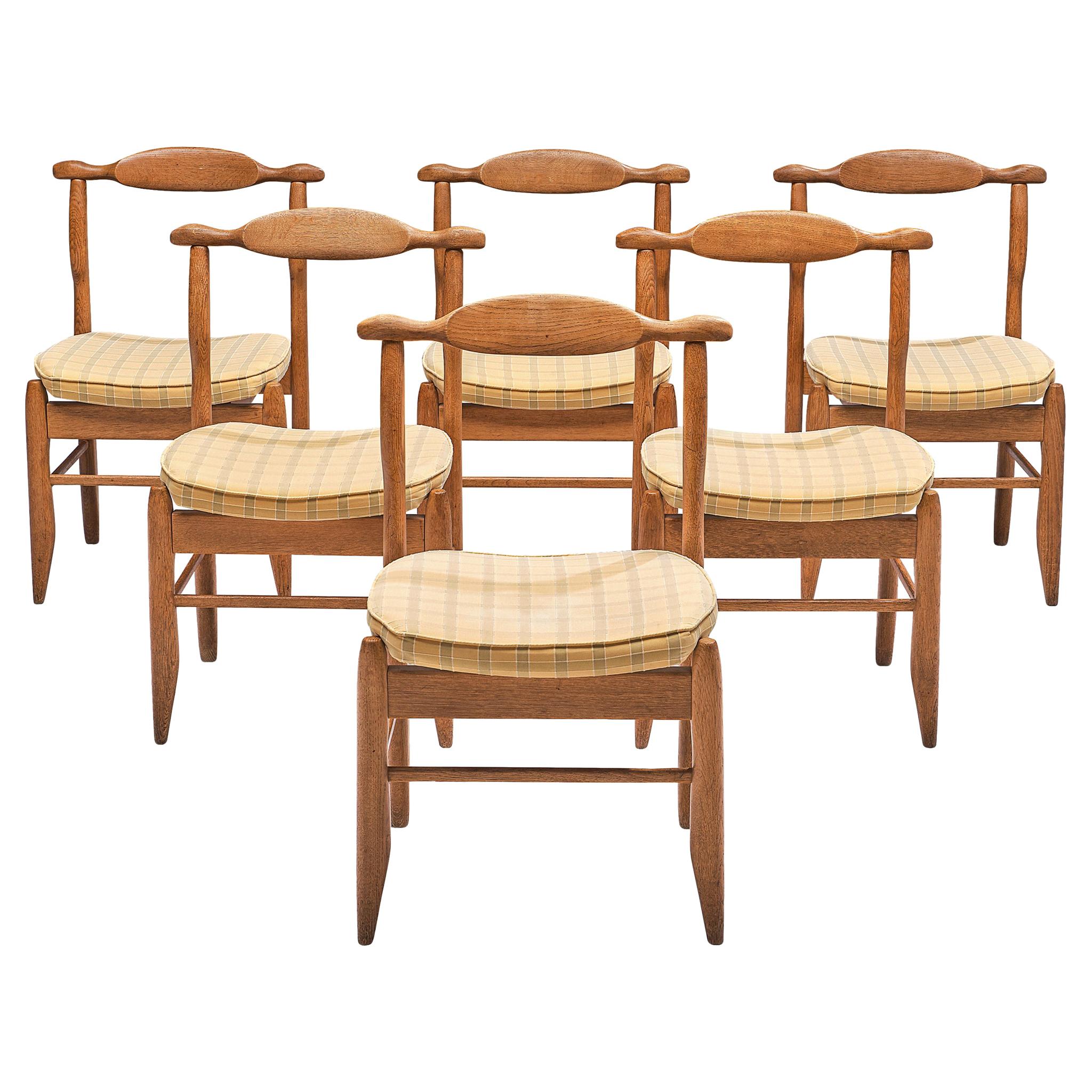 Guillerme et Chambron Set of Six Dining Chairs