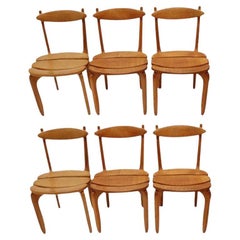 Set di sei sedie da pranzo 'Thierry' di Guillerme et Chambron