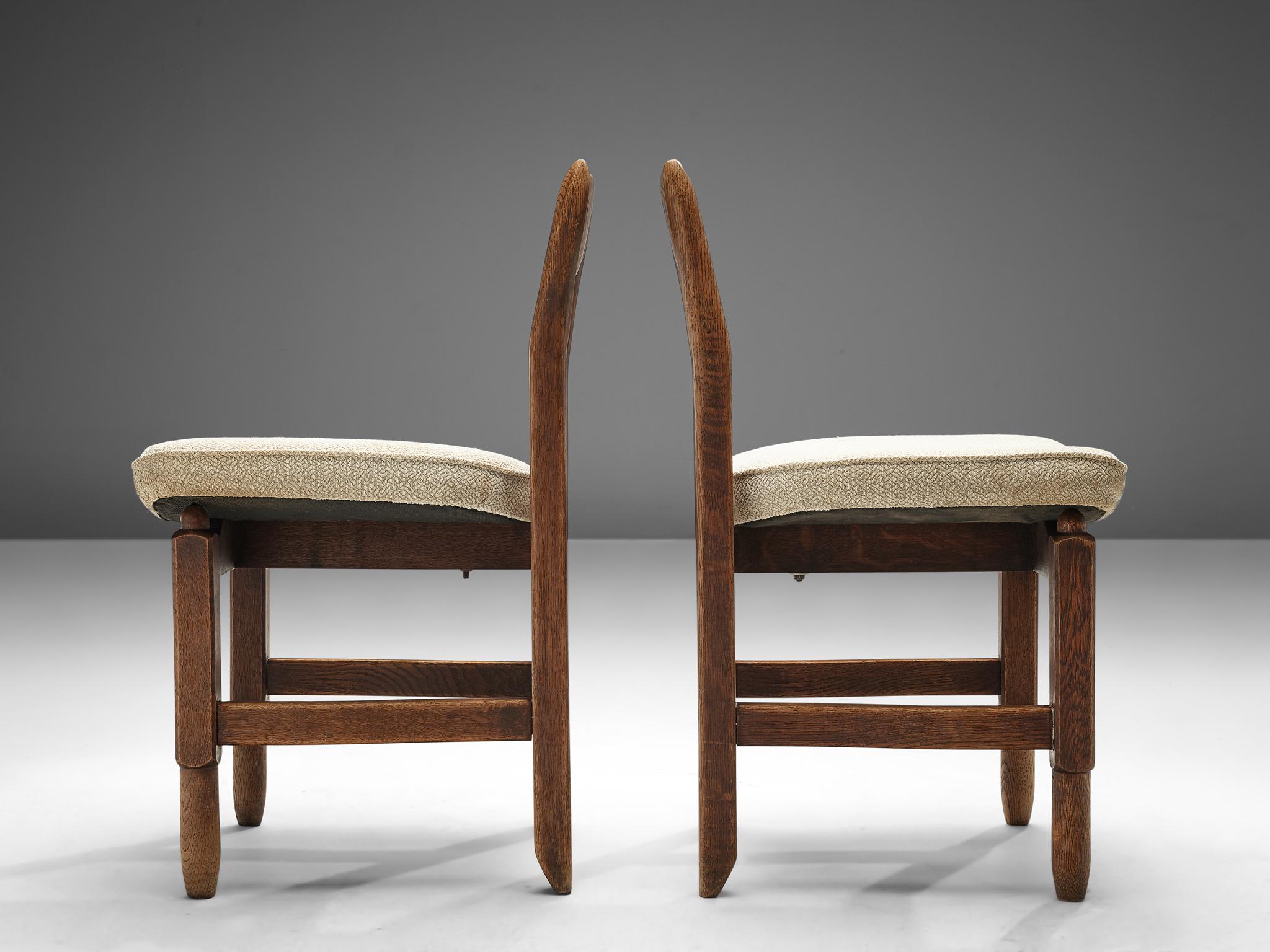Guillerme et Chambron Set of Ten ‘Lorraine’ Dining Chairs in Solid Oak 1