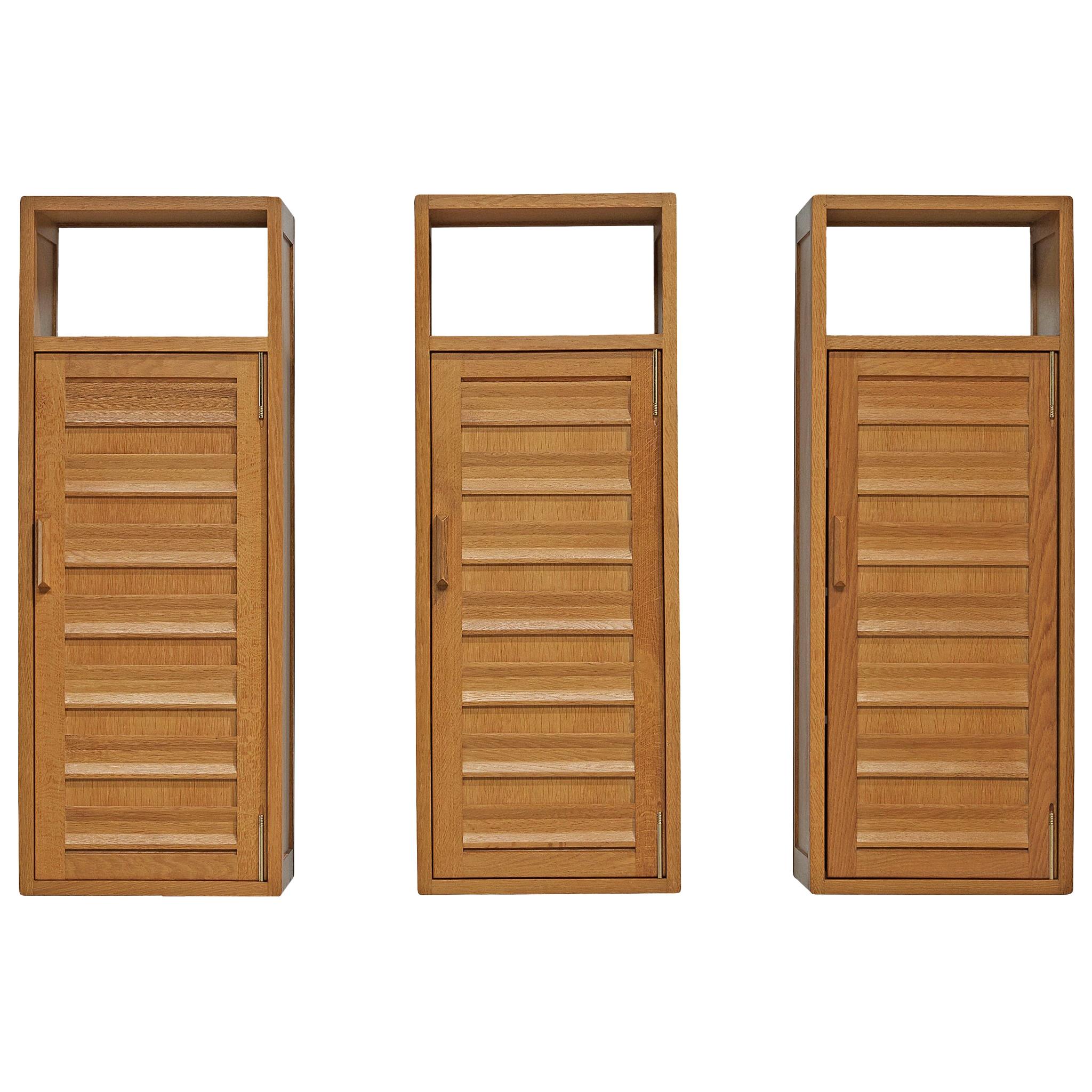 Guillerme et Chambron Set of Three Wall Cabinets