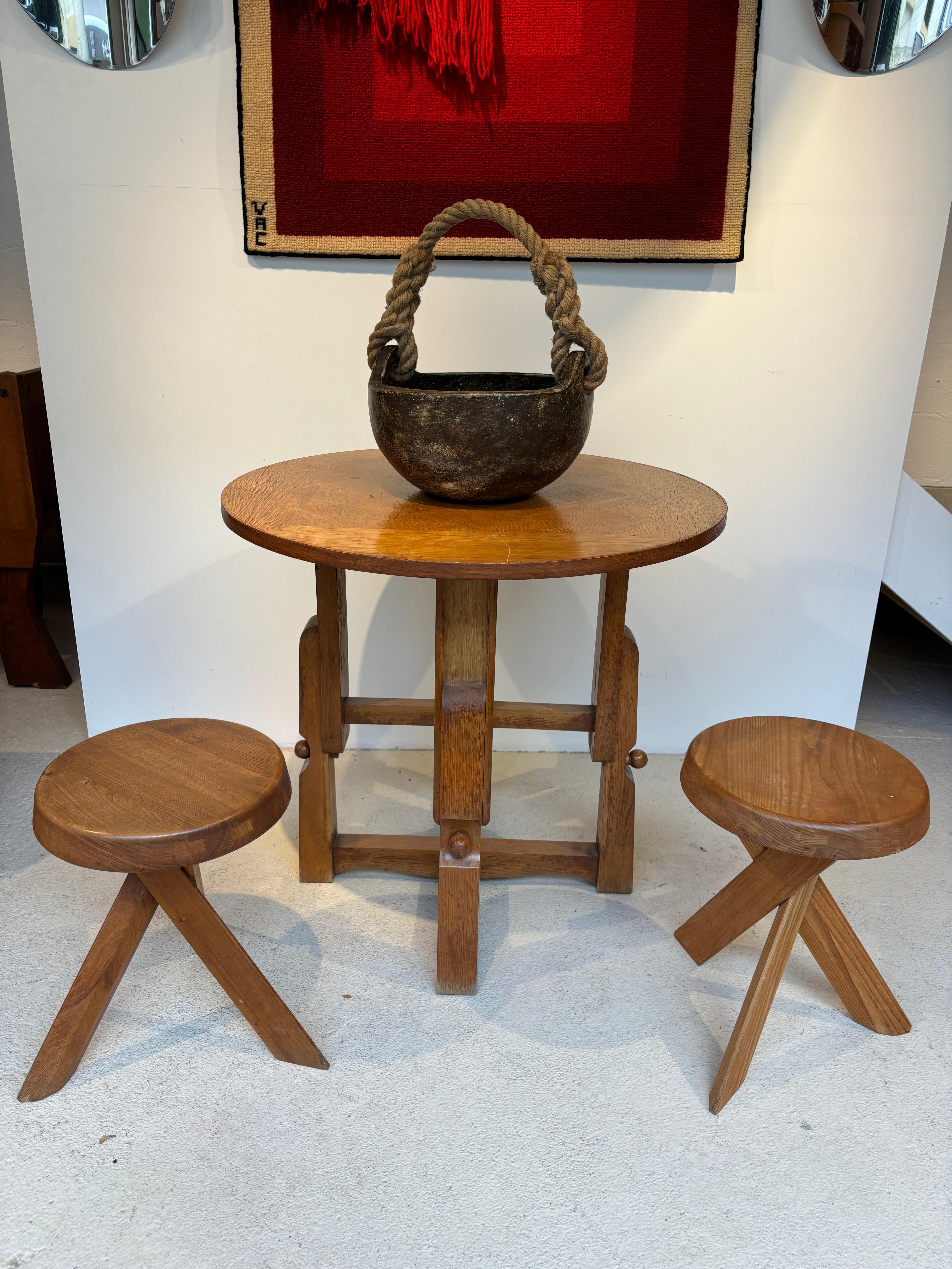 Guillerme et Chambron side table For Sale 9