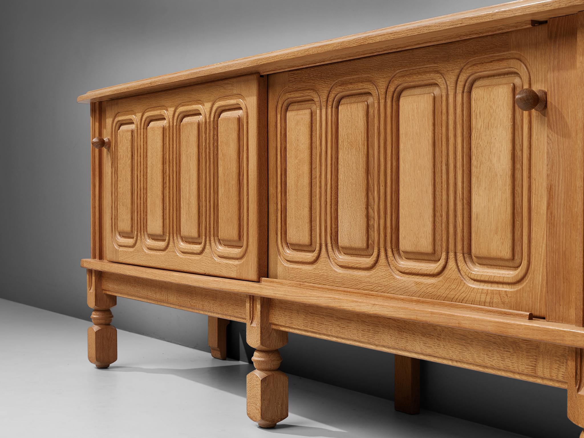 French Guillerme et Chambron Sideboard in Oak