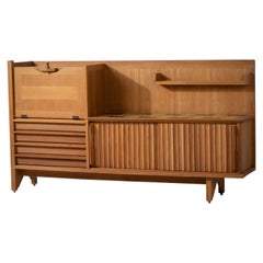 Guillerme et Chambron, Credenza, Oak e piastrelle di ceramica, Edition Votre Maison
