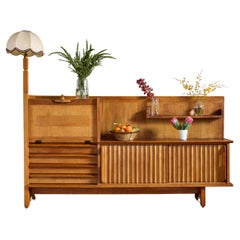 Guillerme et Chambron Sideboard with Lamp